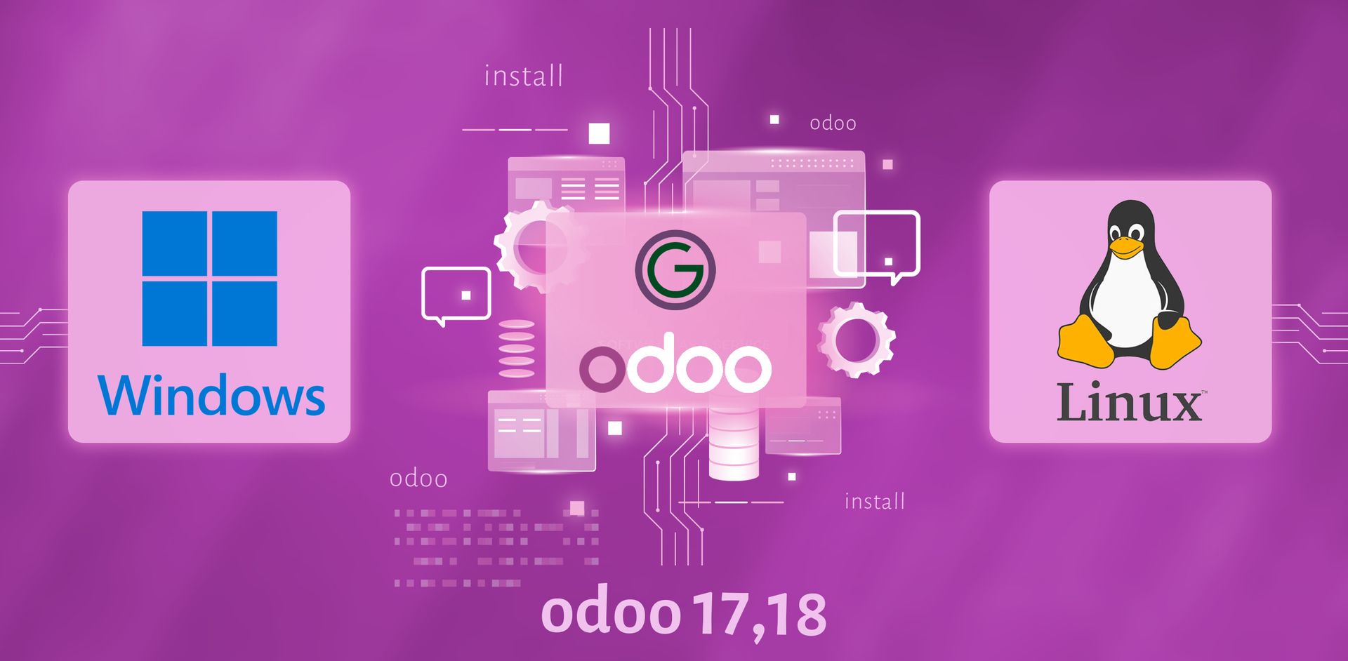 راهنمای جامع نصب odoo در نسخه 17 و 18 برای لینوکس و ویندوز
